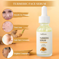 Serum Kunyit Wajah Asam Hialuronat Vitamin C Astaxanthin Lidah Buaya Karnosin Pemutih Anti-Penuaan Perawatan Noda Hitam Vegan