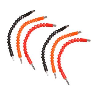 6 pz 1/4 flessibile \ "punta trapano allungabile M14 albero flessibile per legno muratura marmo foratura rivestito di estensione della punta del trapano - Product Image 1