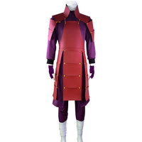 Disfraz de Cosplay de Anime Ninja Uchiha Madara, Conjunto Completo de Fibra de Poliéster para Adultos