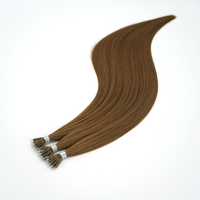 Ekstensi Rambut Nano Ring Tak Terlihat 100% Rambut Asli Manusia Seamless Nano Link Grosir untuk Penataan Rambut Fashion