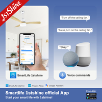 1stshine Ventilateur de plafond Produit de vente Moteur Bldc 48 pouces Télécommande Ventilateur de plafond en bois nordique avec lumière