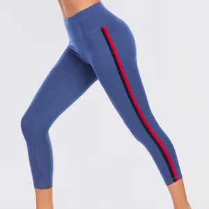 منتصف العجل رمادي أبيض بناطيل سوداء فام Leggins موخيريس ملابس لامعة دنة يغطي الرجل Capris للنساء