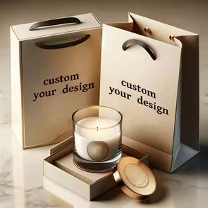 Ensemble cadeau de bougies parfumées en cire de soja dans un bocal en verre personnalisé avec logo et emballage sur mesure - Product Image 5