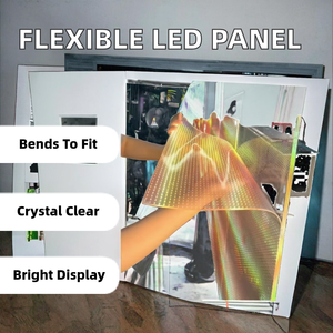 Écran LED flexible Phantom Film P6 P8 P10, panneau transparent en cristal, OEM, garantie 1 an, pour centres commerciaux, éducation, ascenseurs, TOPLED - Product Image 2