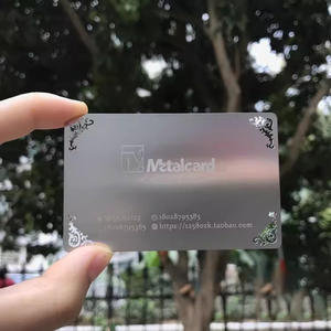 ทุกรูปแบบที่กําหนดเองแกะสลักนามบัตรสแตนเลสบุคลิกภาพ DIY โลหะนามบัตร - Product Image 5