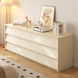 Meuble de salon moderne en bois XHA avec portes à battants et tiroirs de rangement, design mi-siècle pour l'ameublement de la maison - Product Image 2