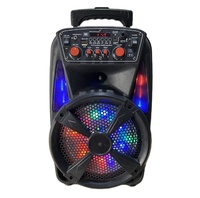 Haut-parleur d'extérieur portable à chariot CH-83W avec éclairage LED de couleur adapté au système de cinéma à domicile