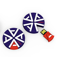 Flashdisk USB 2D PVC Custom Bentuk Awan Matahari, Pen Drive Karet USB2.0 USB3.0, Hadiah Promosi Unik, U Disk