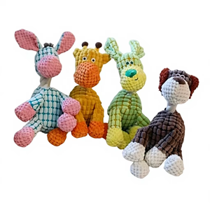 Juguete de peluche para perro con forma de gofre, juguete chirriante de peluche para masticar, juguete interactivo para cachorros para la dentición, venta al por mayor OEM ODM CE - Product Image 1
