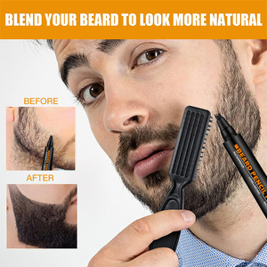 Crayon à barbe en argile à la vitamine C à base de plantes longue durée, imperméable, tenue forte, soin et coiffage, patchs pour le cuir chevelier, secondes, barbier - Product Image 2