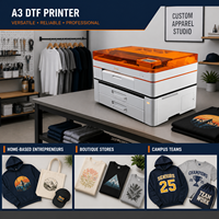 Machine DTF A3 de bureau à une tête automatique, sans ordinateur, facile à utiliser pour l'impression de t-shirts
