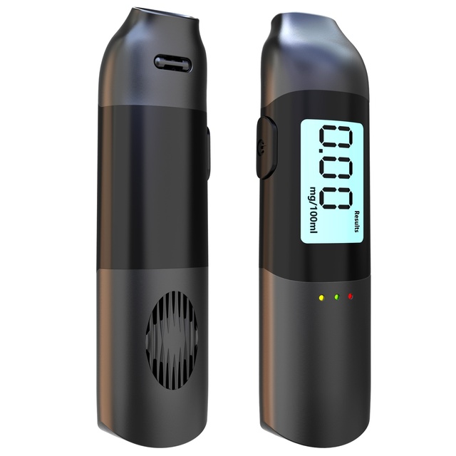 Portable Inflatable Car Alcohol Detector Home Handheld Voice Drunk Driving Tester