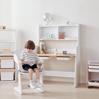 Table d'étude pour enfants en bois Boori Bureau moderne réglable en hauteur pour enfants et étudiants pour l'école, la chambre à coucher, le salon
