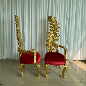 Ceremonia Silla Cojín DecorationLuxury Frame Muebles Luxury Pu Recepción Acero inoxidable Trendy Tufted Wedding Chair - Product Image 3