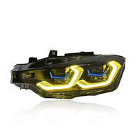 Pièces automobiles SJC pour BMW Série 3 F30 F35, mise à niveau vers G05 13-18, phare avant LED, feux de jour bicolores, ensemble de phares avant