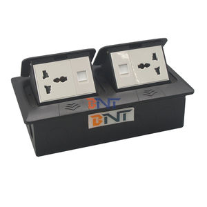 Enchufe Universal a prueba <span class=keywords><strong>de</strong></span> agua, eléctrico oculto, multifunción, negro, toma <span class=keywords><strong>de</strong></span> suelo emergente con puertos <span class=keywords><strong>de</strong></span> datos rj45 - Product Image 2