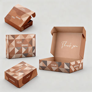 Kotak hadiah kualitas tinggi dan murah kotak pengiriman kustom desain warna karton kemasan kilat - Product Image 3