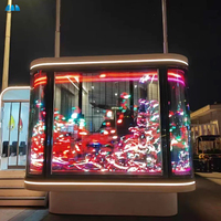 Écran LED transparent invisible holographique pleine couleur P3 intérieur haute luminosité 4000cd/ ㎡   Écran publicitaire LED, écran LED