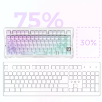 GravaStar Mercury K1 Lite 75% New PBT Gaming Keyboard 2.4GHz/Wired Tri-Mode Hot-Swap Mechanical RGB Backlight Type-C Desktop