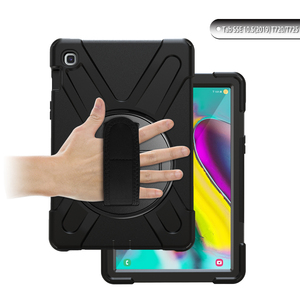 Pour <span class=keywords><strong>Samsung</strong></span> <span class=keywords><strong>Tab</strong></span> <span class=keywords><strong>S5e</strong></span> Case T720 T725 Housse hybride PC en silicone dur antichoc avec béquille intégrée et bandoulière - Product Image 5