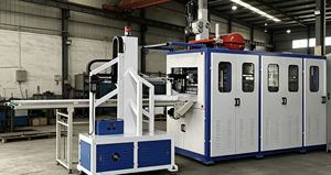 Machine de thermoformage automatique sous <span class=keywords><strong>vide</strong></span> <span class=keywords><strong>pour</strong></span> la fabrication de gobelets en plastique PP jetables, d'assiettes et de bols alimentaires <span class=keywords><strong>pour</strong></span> les entreprises en démarrage. - Product Image 4