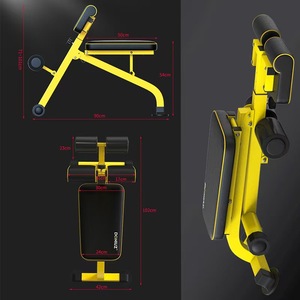 Silla Romana Multifuncional Ajustable, <span class=keywords><strong>Banco</strong></span> Plegable para Ejercicios <span class=keywords><strong>de</strong></span> Abdominales, Sentadillas y Levantamiento <span class=keywords><strong>de</strong></span> Pesas, para Entrenamiento Corporal Completo - Product Image 4