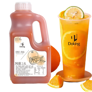 Doking เยื่อผลไม้บดสีส้มสำหรับผสมชาฟอง - Product Image 1