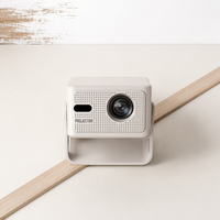 JUNUO Nouveauté HY320max Projecteur LED Portable 1080P Natif 400 ANSI Android 14 HD Auto Focus Vidéo Home Cinéma