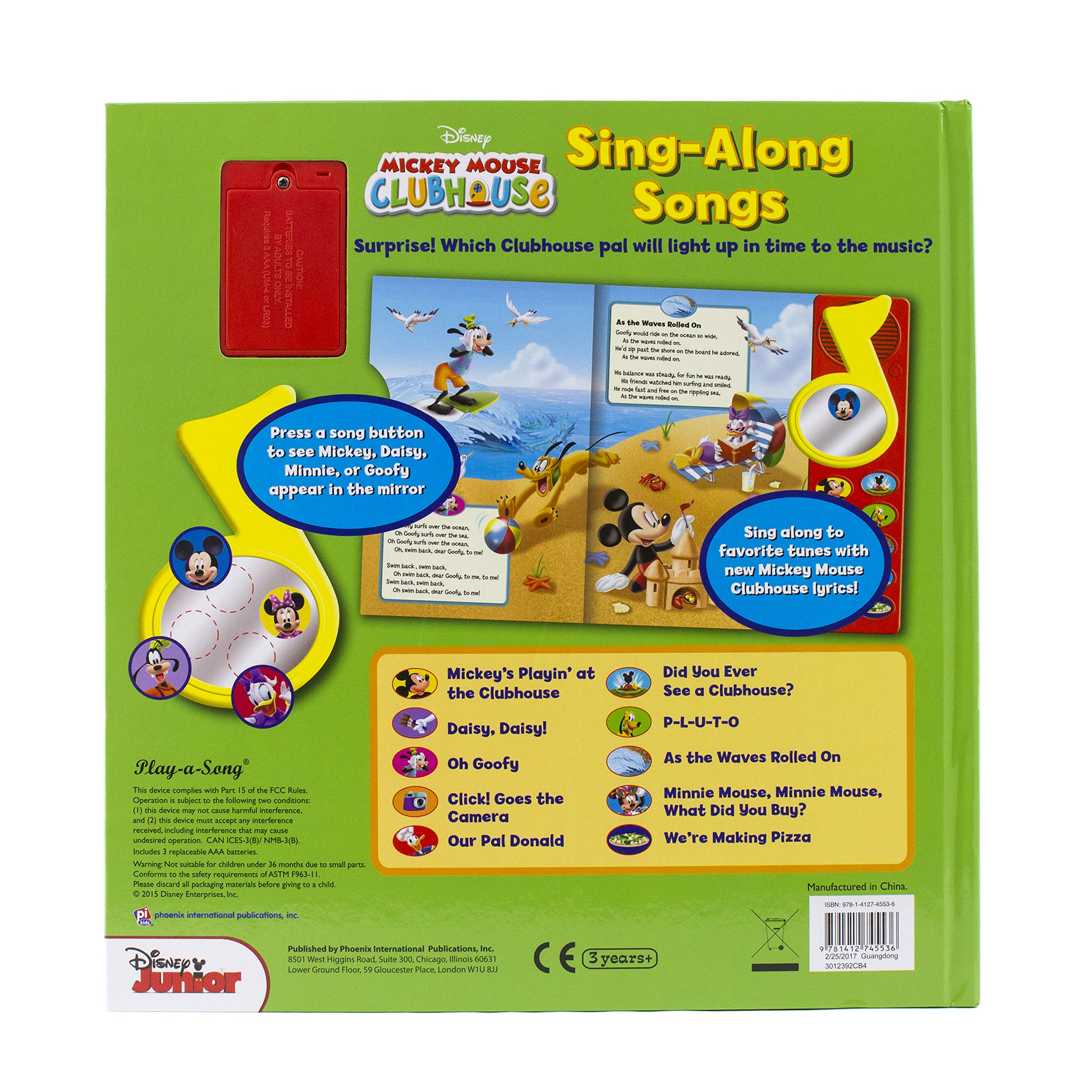 Mickey Mouse Sing Songs - Kids Sound Book with Hard Cover