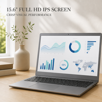Ordinateur portable OEM en gros, 15,6 pouces FHD IPS, Intel N4020, 8 Go de RAM, 256 Go SSD, Windows 11 Business, gris, PC portable