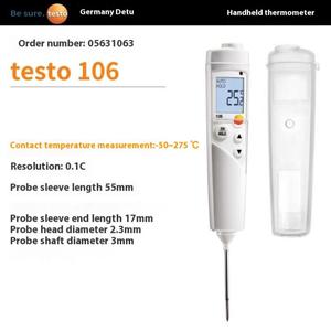 เทอร์โมมิเตอร์วัดอุณหภูมิน้ำสำหรับทำขนม Testo 106/104/105/103 รองรับการผลิตแบบ ODM สำหรับเครื่องมือวัดอุณหภูมิอาหารในครัว - Product Image 3