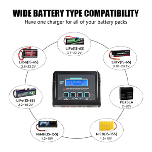 Chargeur de batterie LiPo 150W 10A, chargeur/déchargeur rapide d'équilibrage RC, 1S-6S LiPo/Li-ion pour drones RC - Product Image 2