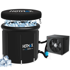 Vanace 1 HP Mini refroidisseur de bain de glace extérieur en PVC 300L récupération pour la maison ou le bureau Relaxation Cold Plunge Tub - Product Image 1