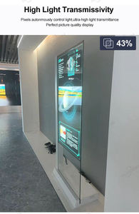 شاشة عالية الجودة مخصصة تعمل باللمس قائمة على الأرض كشك عمودي شاشة OLED شفافة لإعلانات متاجر البيع بالتجزئة - Product Image 2