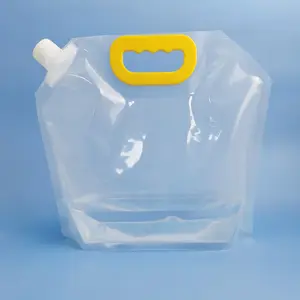 Gallon Squeezable Pouch Met Ingebouwde Tuiten Flexibele Bag Verwijderen Montage Cleaners Lotions Wasmiddel Zakjes