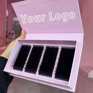 Matte Black Custom LOGO Individual Lashes Supplies Private Label Faux <strong>Mink</strong> Lash Trays Volume Classic Cashmere <strong>Eyelash</strong> <strong>Extension</strong> - Product Image 5