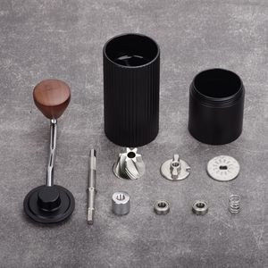 420 Stainless Steel Burr Homeuse Espresso <b>Mini</b> Small Hand Mill Portable Manual Coffee <b>Grinder</b> with Wood Handle - Product Image 4