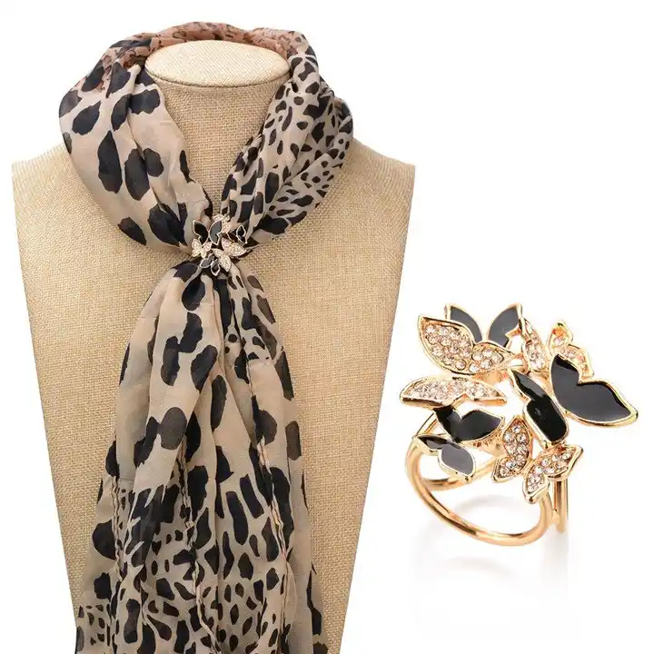 butterfly silk scarf buckle scarves buckle