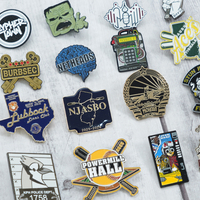 Badges de revers en métal personnalisés avec logo, émail souple ou dur, motifs animaux mignons, pour cadeaux et souvenirs en gros