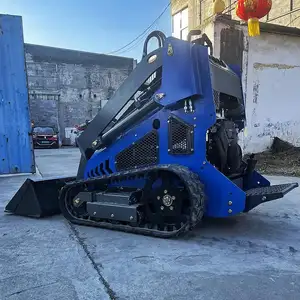 FREE SHIPPING Cheap Mini Skid Steer Loader Diesel Mini Skid Steer Brand New Loaders For Sale Wheel Loader Mini 380KG 500KG