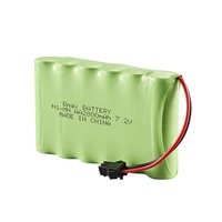 Batteries rechargeables Ni-MH pour voiture télécommandée haute vitesse, prise SM, 7,2 V, 2800 mAh, pack de batteries AA, faible autodécharge, sans mémoire