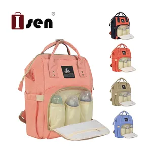 ISEN – sac à dos imperméable de grande capacité pour maman et bébé, sacs à couches de voyage, offre spéciale sur Amazon