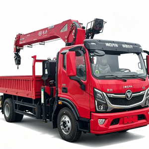 รถบรรทุกติดเครน FOTON 10 ตัน 4x2 บูมยืดหดได้ พร้อมเครนเคลื่อนที่ ผู้ผลิตส่งออก - Product Image 1