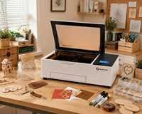 Machine de découpe laser de bureau haute vitesse Good-Laser CO2 55W, graveur pour acrylique, bois, métal, refroidissement par eau, zone de travail 520x315mm