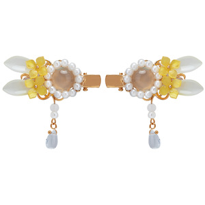 Barrettes pour cheveux de style chinois traditionnel pour enfants, barrettes Hanfu élégantes et fraîches à l'osmanthus, barrettes en forme de lapin - Product Image 4