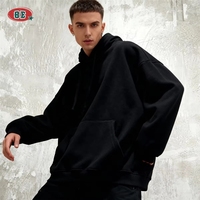 Meilleures ventes : Sweat-shirts à capuche personnalisés brodés, basiques, amples et unis, tricotés de haute qualité, style streetwear pour hommes