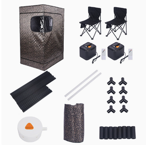 Sauna portable amélioré Wind Valley pour la relaxation à domicile, sauna à vapeur pour la maison avec télécommande et chaise pliante - Product Image 6