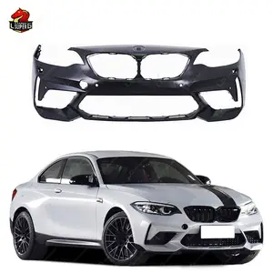 M2c Body Kit For 2 Series F22 M2c Automobiles bodykit With F87 Front Bumper PP Material with ABS Gloss black grille