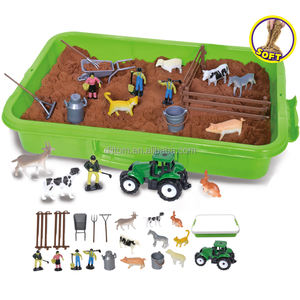 1,5 KG DIY Magic Sand Farm Truck Juguetes Juego educativo Space Sand Toy Set Farm Scene Simulation - Product Image 1
