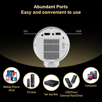 Mini projecteur LED portable X9 Pro 500 ANSI Lumens 1080P HDR10 compatible 4K, 60-120 pouces, Android WiFi, Stéréo HIFI